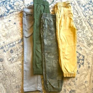 (4) Boys size 5 pants
